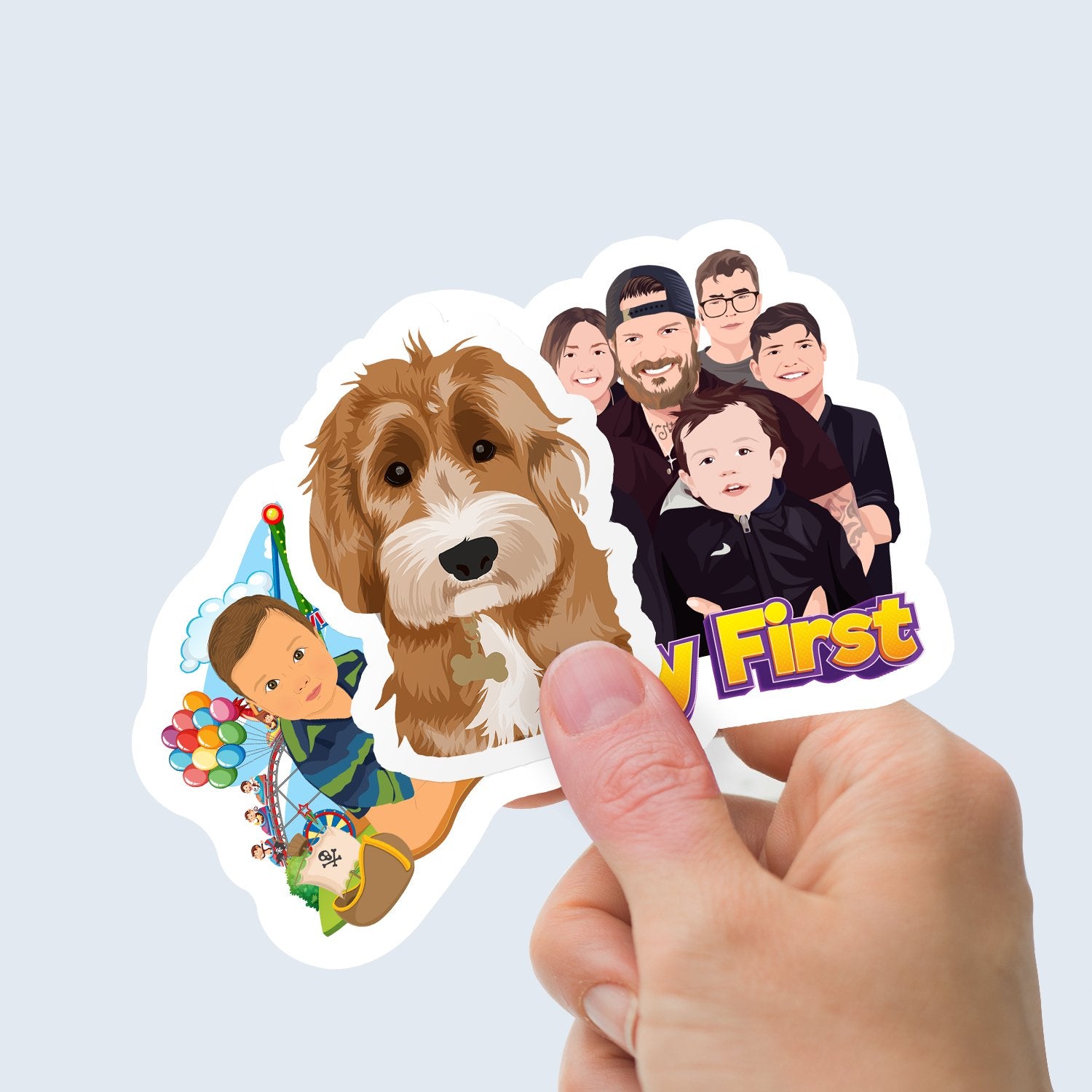 Turn Photos into Custom Drawn Stickers - oneofakindcreatives