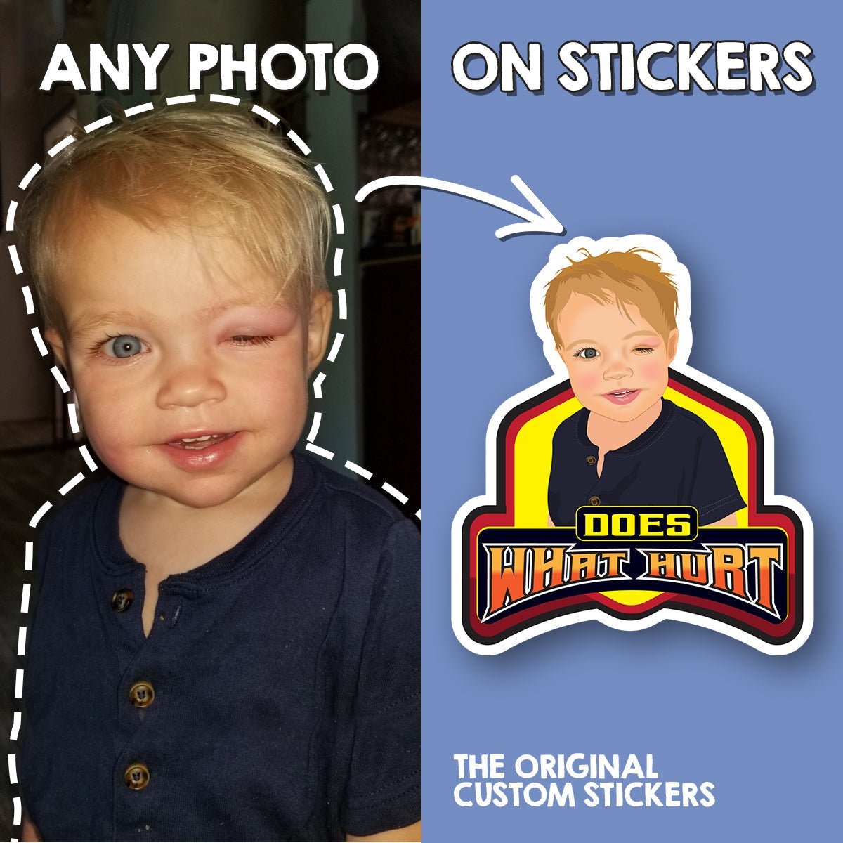 Turn Photos into Custom Drawn Stickers - oneofakindcreatives