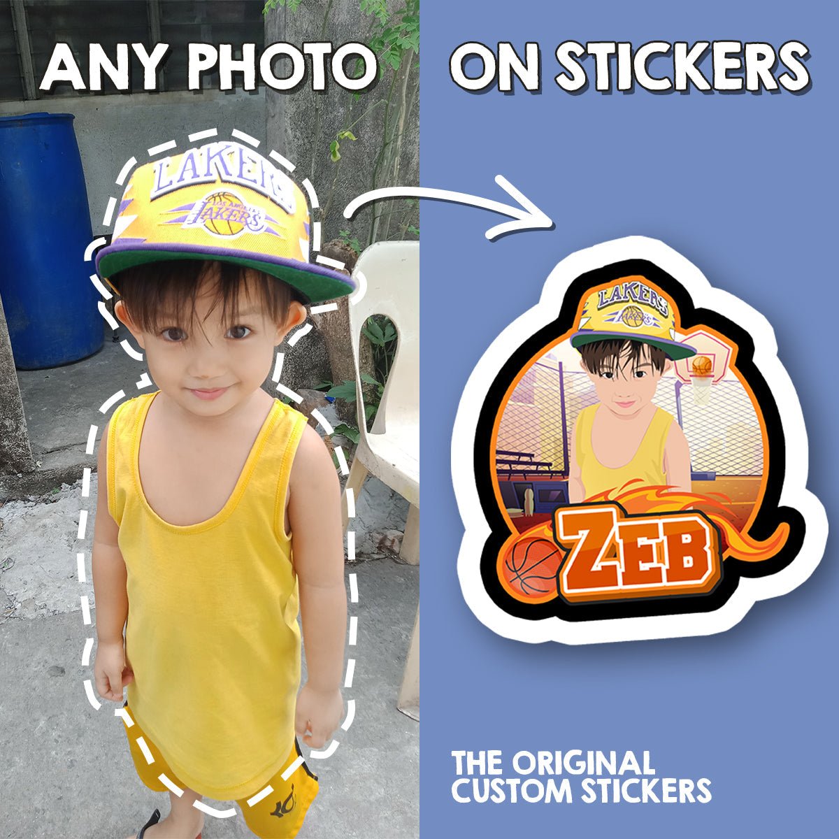 Turn Photos into Custom Drawn Stickers - oneofakindcreatives