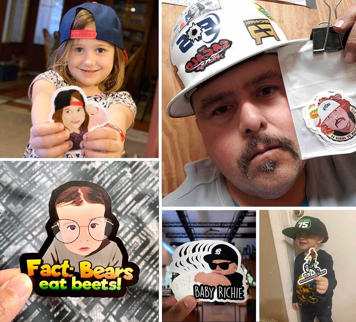 Turn Photos into Custom Drawn Stickers - oneofakindcreatives