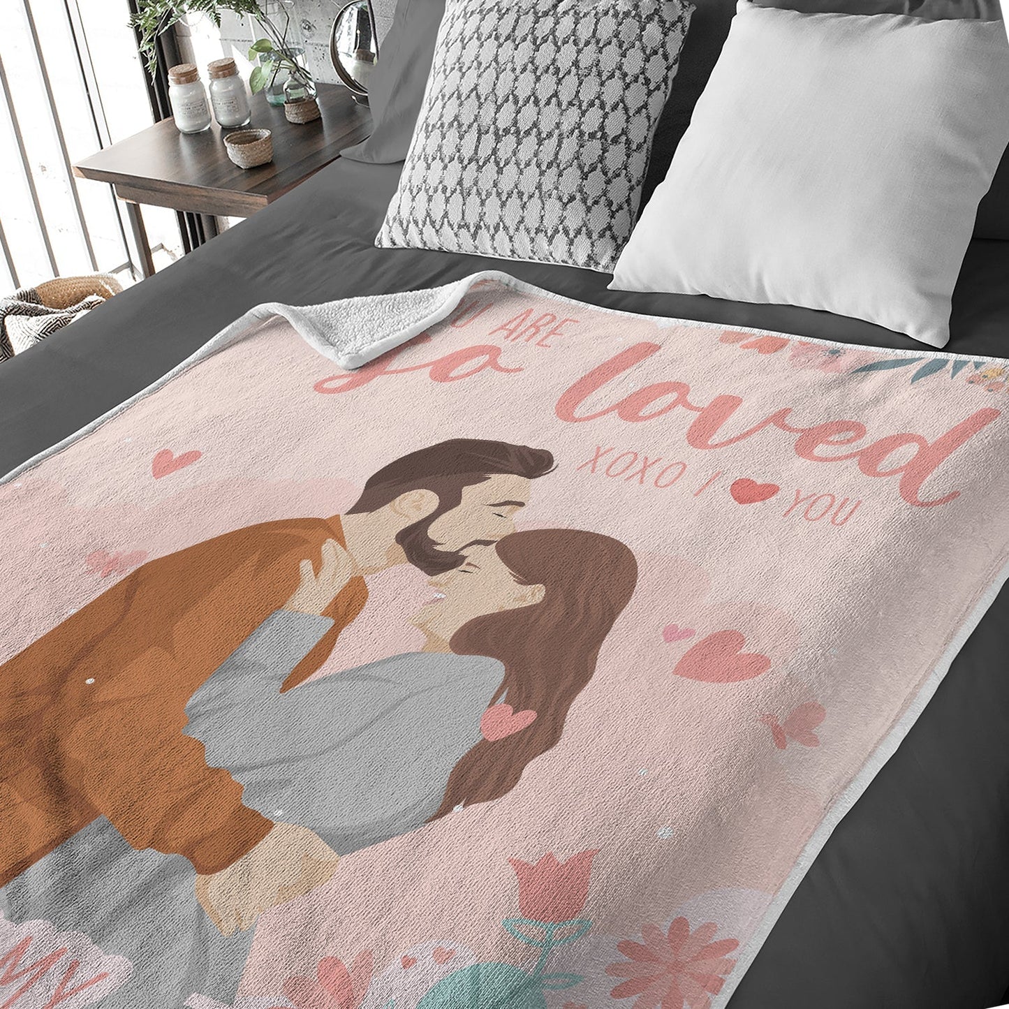 You Are So Loved Personalized Blanket - oneofakindcreatives